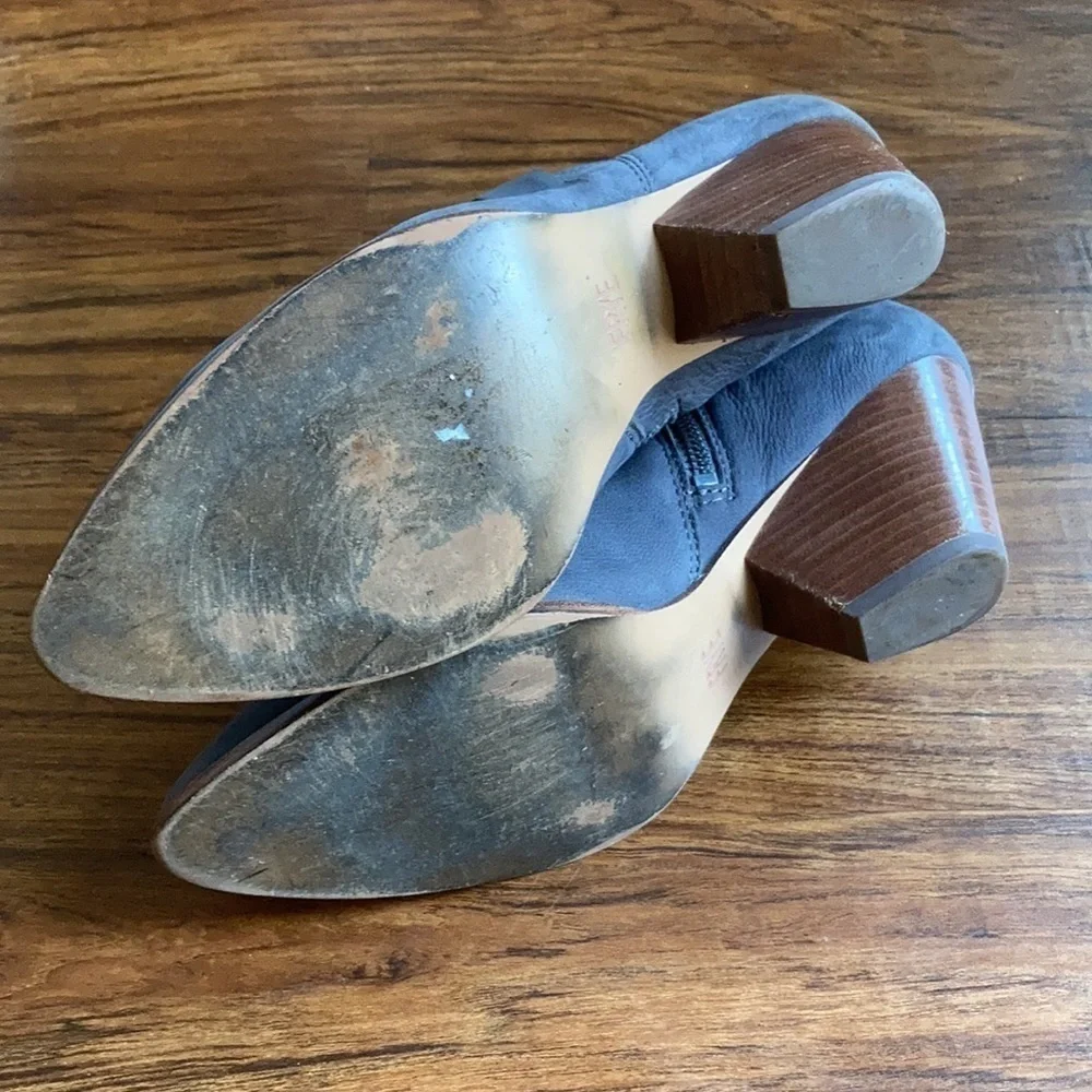 Frye gray leather booties size‎ 9.5